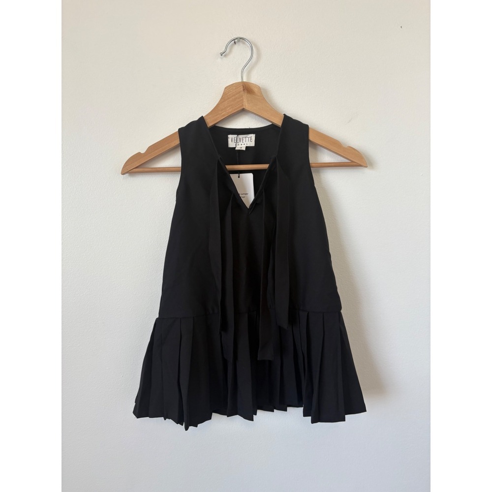 Velvette Label Girls Black Bow Jumper – Black – Size 3Y